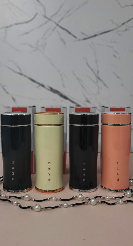 تراول ماگ SMEG مدل درب پیچی ۳۰۰ میلیلیتر — استیل ۳۱۶ براق (Shiny) اورجینال