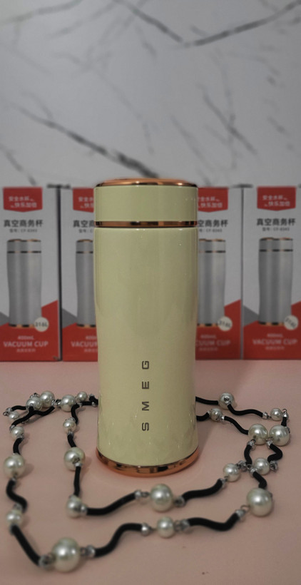 تراول ماگ SMEG مدل درب پیچی ۳۰۰ میلیلیتر — استیل ۳۱۶ براق (Shiny) اورجینال