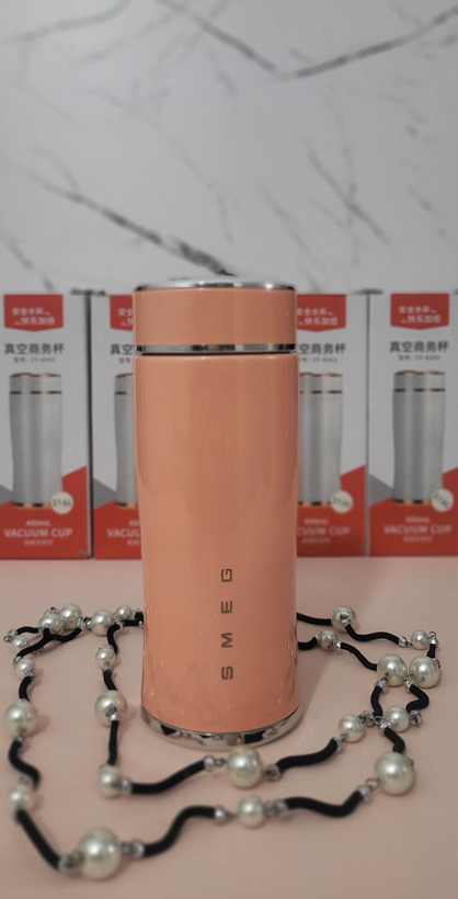 تراول ماگ SMEG مدل درب پیچی ۳۰۰ میلیلیتر — استیل ۳۱۶ براق (Shiny) اورجینال