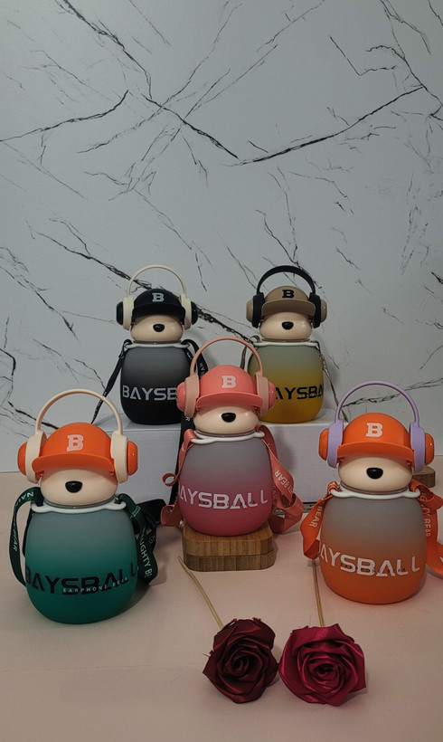 قمقمه کودک طرح خرس بیسبال هدفوندار Baysball – نیدار بنددار (۴۶۰ میل)